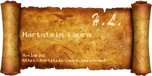Hartstein Laura névjegykártya
